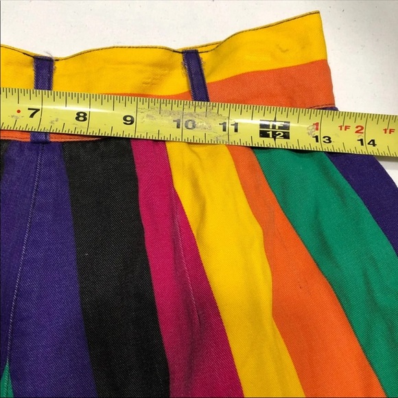 Alex Tala Rainbow High Waist Colorful Shorts 10 - Picture 6 of 8